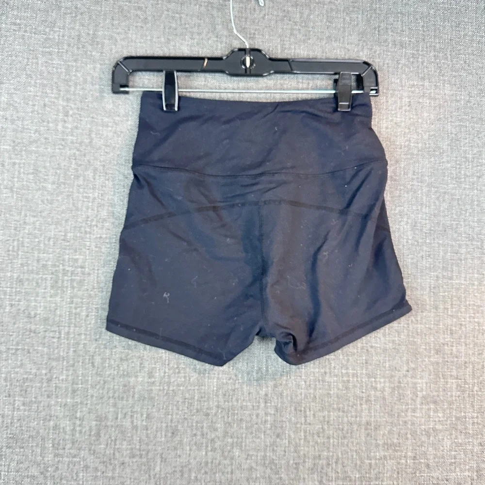 Athletic Works Black Mesh Pocket High‎ Waist Athletic Shorts Women's